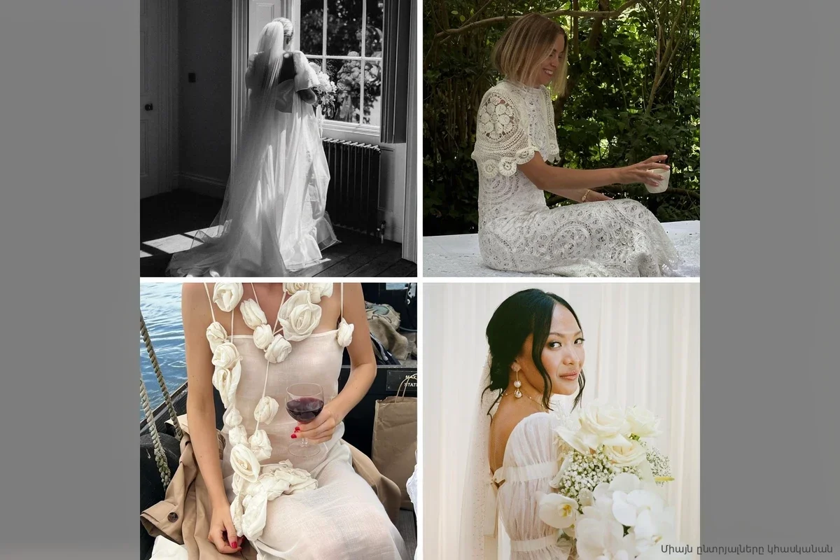 Белое против зеленого: две невесты из мира моды показали свои полярные планы на свадьбу